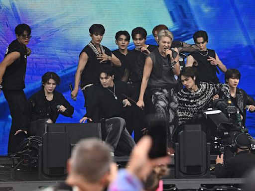 With high-energy song and dance, SEVENTEEN brings K-pop to Glastonbury