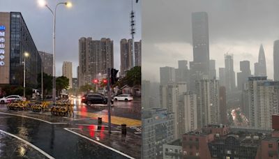 深圳全市發布暴雨黃色預警 福田、南山等4區升級至暴雨橙色預警