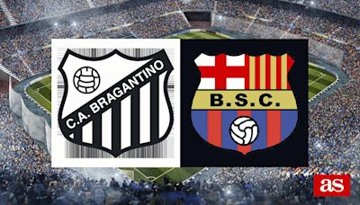 Bragantino 3-2 Barcelona S.C: resultado, resumen y goles