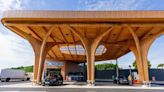 Sustainable re-fuelling – Beyond the Trees design team creates eye-catching service station on M1 motorway