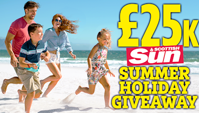 Win £5k every day for the next four days in our £25k Summer Holiday Giveaway