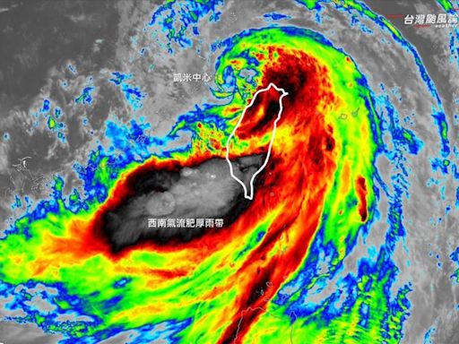 凱米爆發「超肥厚颱風尾」！豪雨炸南台灣 專家：下波更強雷雨帶靠近中