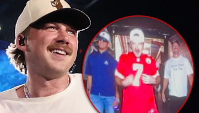 Morgan Wallen Ushers Out Travis Kelce and Patrick Mahomes at KC Show