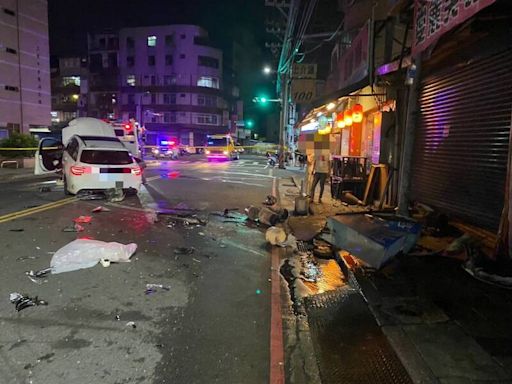 三重飆仔疑毒駕連撞機車、消防栓釀3傷 警員等5人逃死劫