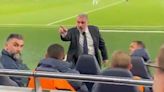 Watch: Ange Postecoglou rows with Tottenham fan before venting fury at entire club
