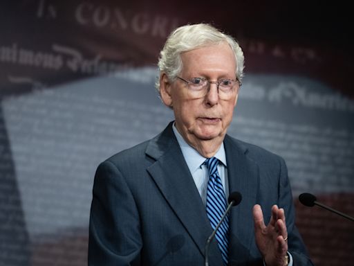 Mitch McConnell confronted over voting to acquit Donald Trump