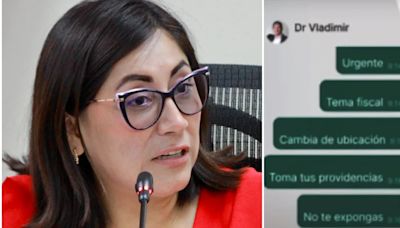 Kelly Portalatino, en chat inédito, al prófugo Vladimir Cerrón: “Urgente, cambia de ubicación”