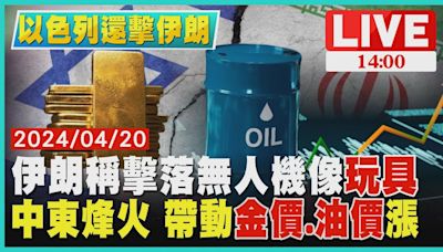 伊朗稱擊落無人機像玩具 中東烽火 帶動金價.油價漲LIVE｜1400以色列還擊伊朗｜TVBS新聞│TVBS新聞網