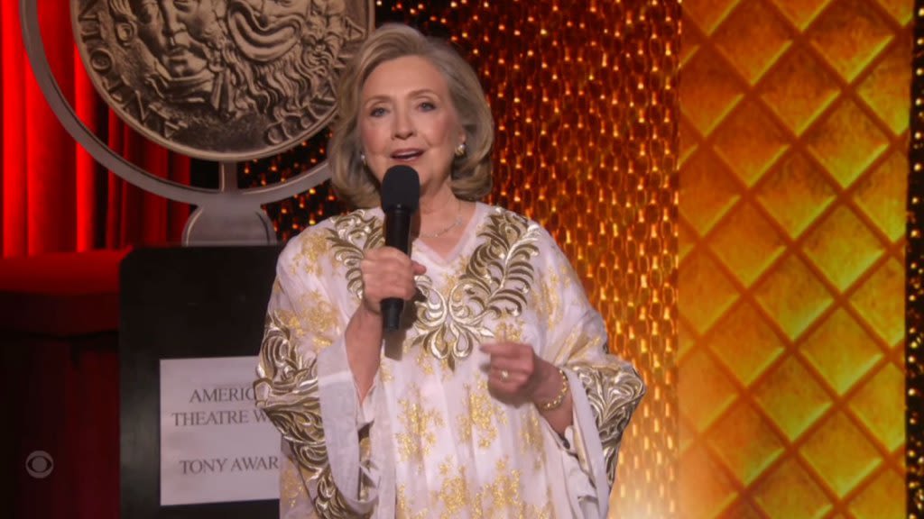 Hillary Clinton Gets Standing Ovation At Tony Awards & Delivers Message “On How Important It Is To Vote”