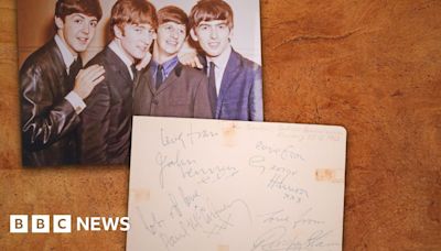 Beatles and Bob Marley autographs among set that fetches £78k