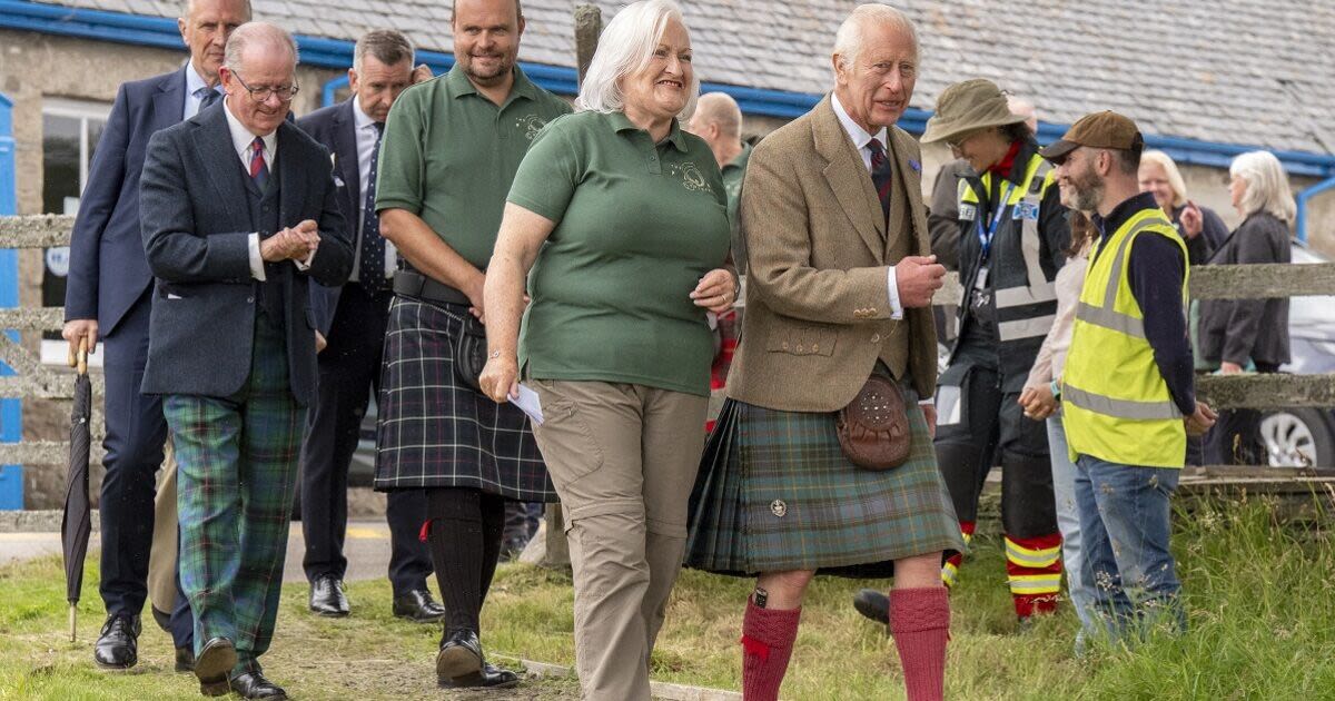 King Charles beams as he visits one of Scotland's national treasures