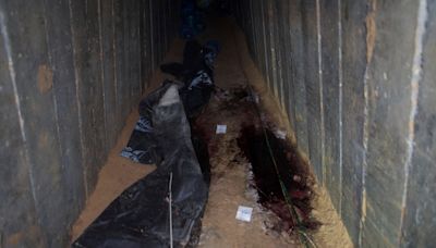 Israel releases video of a Gaza tunnel where it says Hamas militants killed 6 hostages