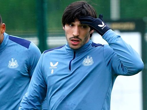 Sandro Tonali learns Newcastle United return date with comeback set for glare of TV cameras