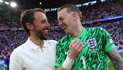 Jordan Pickford and Declan Rice among stars to pay tribute to Gareth Southgate after England exit confirmed