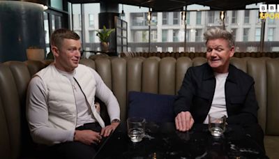 Moment Gordon Ramsay tells Peaty, who dates his daughter, 'you're full of s***'