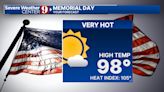 Very hot Memorial Day: Near-record highs expected over holiday