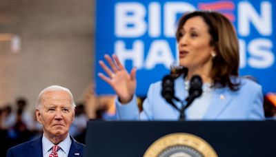 While Biden fumbles at the podium, Kamala Harris is doing her best at playing presidential