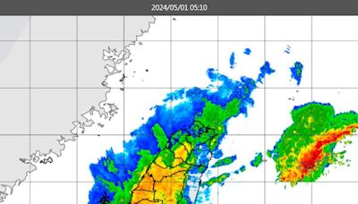 猛雷雨彈夜襲進入搖滾區！全台變色溼涼 西半部強降雨「2地降雨熱點」