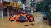 Residents evacuated as heavy rainfall floods southern Chinese cities