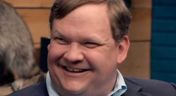 7. Andy Richter Wears a Suit Jacket and a Baby Blue Button Down Shirt