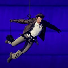 Tom Cruise Jumps Off Stade de France and Skydives to Hollywood Sign at Olympics Closing Ceremony, Handing Over Games to L.A.