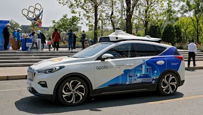 Chinese driverless car hits a person crossing against the light