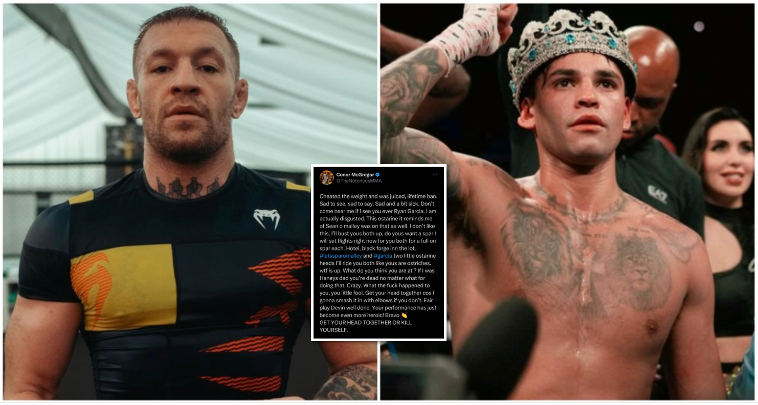 Conor McGregor unleashes on Ryan Garcia with 'the most savage tweet in the history of Twitter'