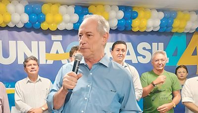 Ciro chama PT de 'mal maior' e cita ligações de Lula com União Brasil: 'Eu que estou fazendo aliança com Bolsonaro?'