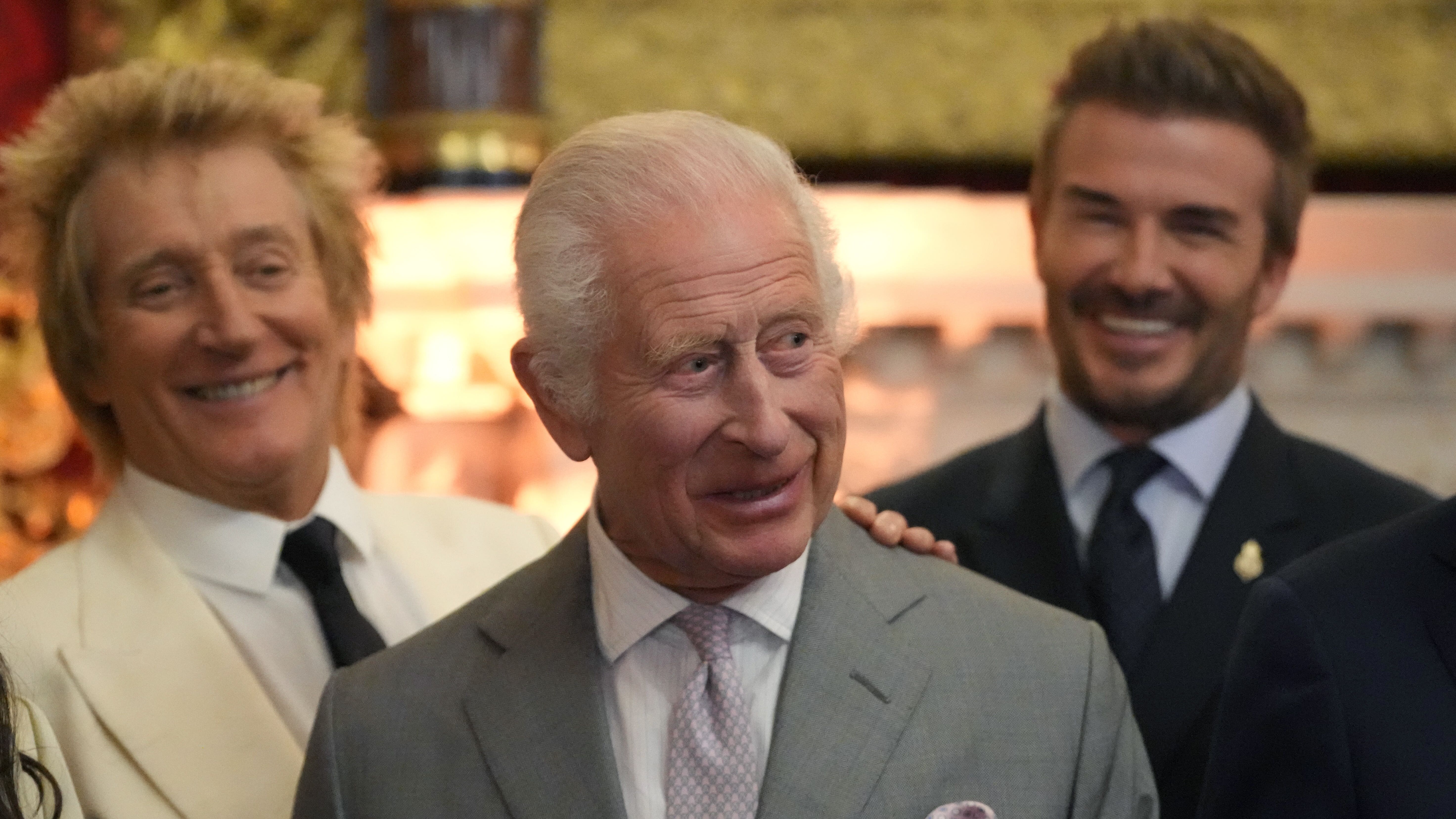 King celebrates foundation with David Beckham and Sir Rod Stewart