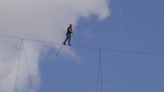 Sarasota daredevil Nik Wallenda walks the wire on Good Friday