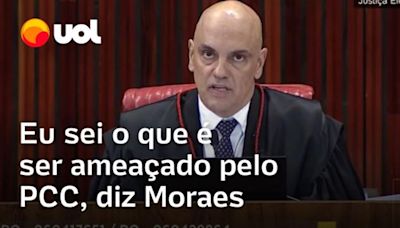 Moraes: 'Eu sei o que é ser ameaçado pelo PCC', diz ministro ao defender segurança em caso de Moro