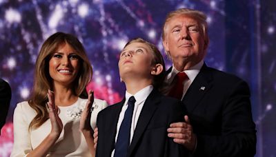 Trump goes into third person to talk about how Barron ‘likes his father a lot’ to describe moment teen learned of rally shooting