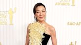 Michelle Yeoh Brings the Sunshine to the SAG Awards Red Carpet in Whimsical Black and Yellow Gown