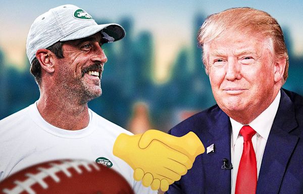 Jets' Aaron Rodgers posts about Donald Trump handshake at UFC 302