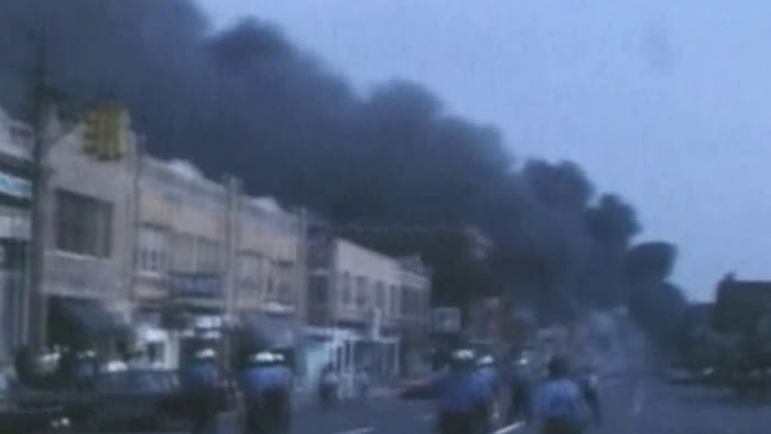 Historic marker commemorates Algiers Motel tragedy, a key location in 1967 Detroit riot