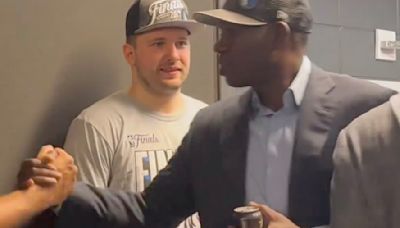 Mavs' Michael Finley Took Luka Doncic's Beer Away After Conference Finals Win