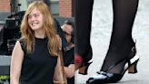 Elle Fanning Goes ‘Retro’60s in Slingbacks, Flats and Boots on Set of Bob Dylan Biopic, ‘A Complete Unknown’