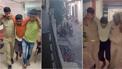 VIDEO: 3 Masked Miscreants Harass Girl Outside Coaching Centre In UP's Muzaffarnagar; Accused Struggle To Walk After Arrest