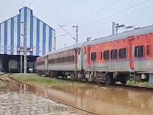 VIDEO: Floodwater From Barak River Enters Silchar Railway Station In Assam