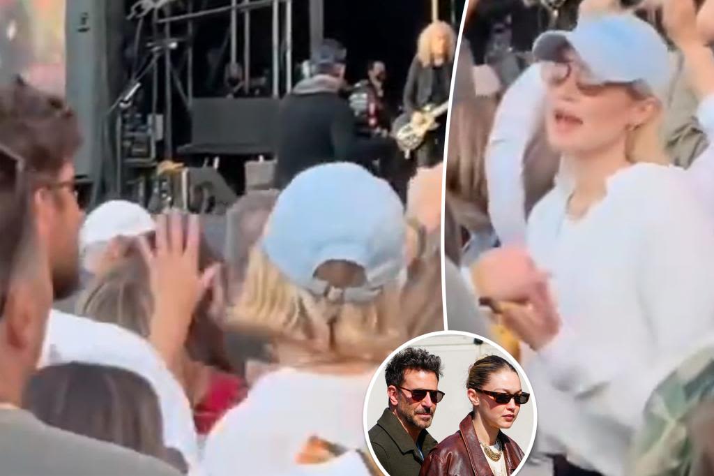 Gigi Hadid and Bradley Cooper adorably dance to Stevie Nicks at BottleRock music festival