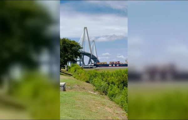An ‘out of control’ cargo ship forces the temporary closure of Charleston bridge. Officials are trying to see what went wrong