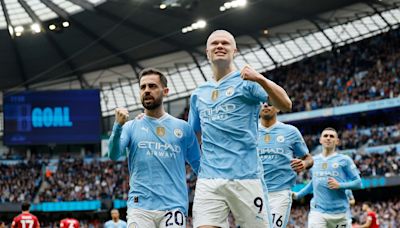 Manchester City goleó 5-1 al Wolverhampton con cuatro tantos de Haaland y uno de Julián Álvarez