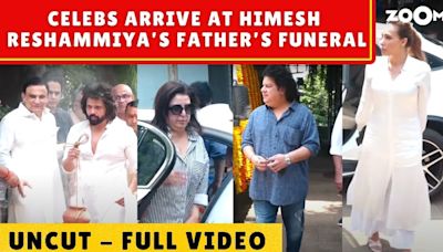 Himesh Reshammiya's father's funeral_ Farah Khan, Sajid Khan, Lulia Vantur & others ARRIVE