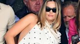 Margot Robbie shows off growing baby bump as she attends Wimbledon