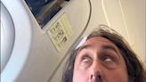 Ross Noble is hit on head by falling door panel on easyJet flight