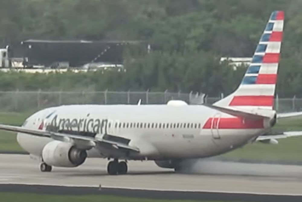 See the Moment Takeoff Is Aborted After Tires Blow Out on American Airlines Flight
