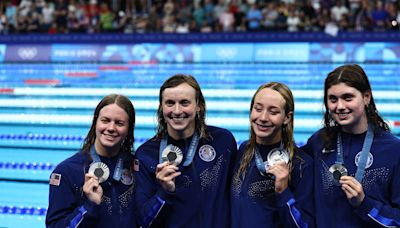 Katie Ledecky becomes the most decorated female Olympic swimmer of all time