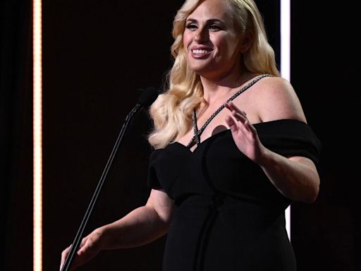 In this photo from Dec. 7, 2022, Rebel Wilson speaks during the 2022 AACTA Awards Presented By Foxtel Group at the Hordern in Sydney.