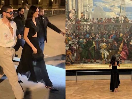 Bad Bunny y Kendall Jenner cierran el Museo del Louvre de París para cita privada