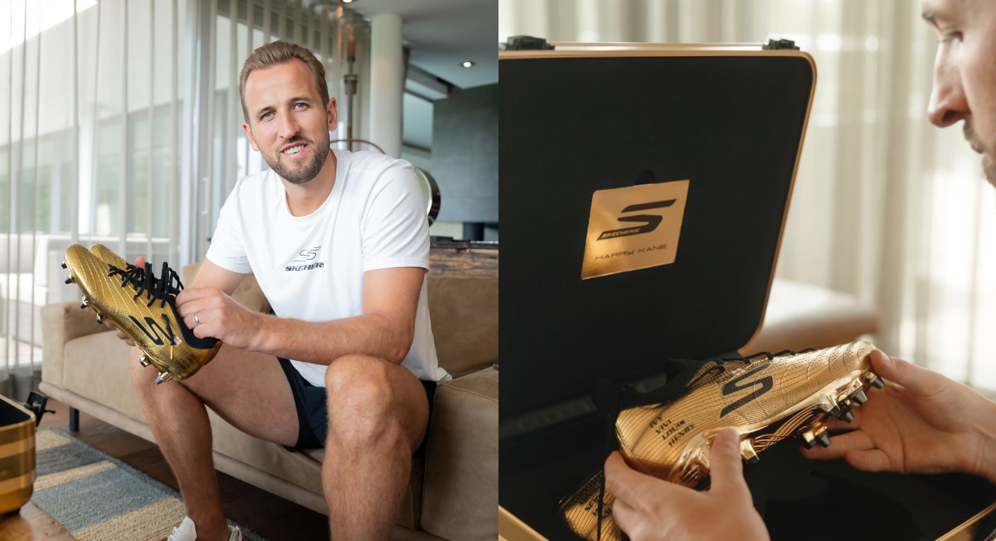 Skechers Sells Out of Limited-Edition Gold Boot Honoring Harry Kane’s 36 Goals